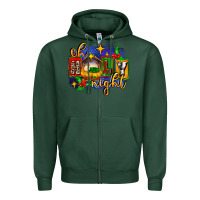 Sports Green oh holy night with baby jesus for christmas Zipper Hoodie - MaliasSmallBusiness