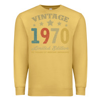 Antique Gold Vintage 1970 Limited Edition 50 Years Of Being Awesome Premium Sweatshirt - Bettercallsaul