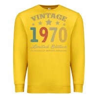 Lemon Vintage 1970 Limited Edition 50 Years Of Being Awesome Premium Sweatshirt - Bettercallsaul