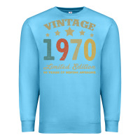 Ocean Blue Vintage 1970 Limited Edition 50 Years Of Being Awesome Premium Sweatshirt - Bettercallsaul