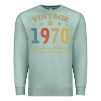 Seafoam Vintage 1970 Limited Edition 50 Years Of Being Awesome Premium Sweatshirt - Bettercallsaul