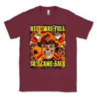 Burgundy Western Hell Was Full So I Came Back Classic Tee - LillyAllenDesigns