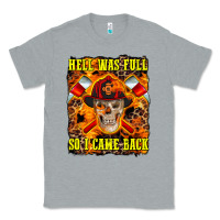 Heather Grey Western Hell Was Full So I Came Back Classic Tee - LillyAllenDesigns