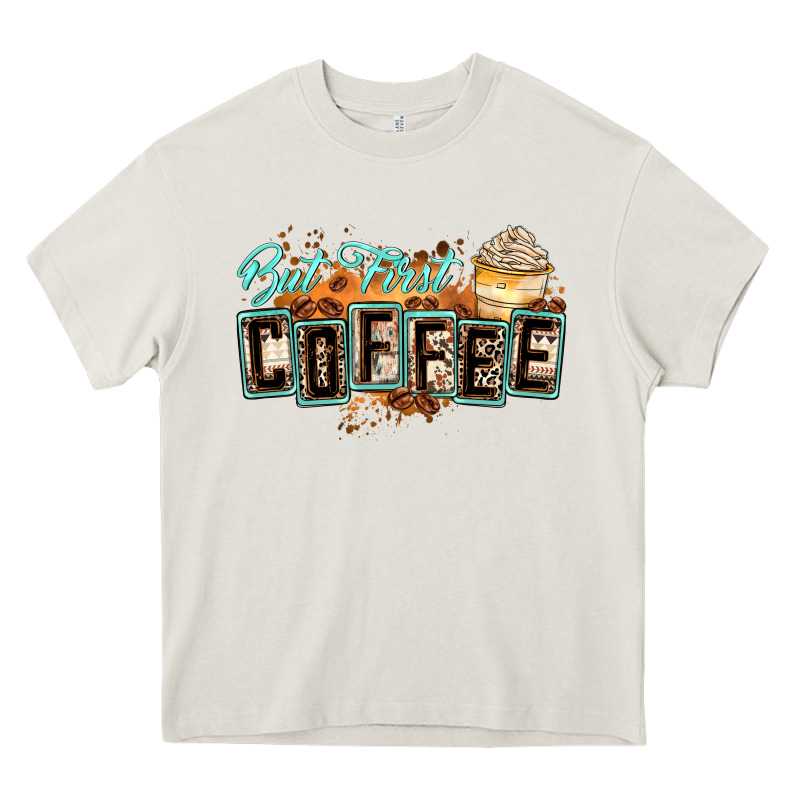 But First Coffee Heavy Core Tee by Zillion Design Studio | Teevron