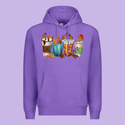 Thankful Coffee Cups Premium Hoodie Designed By Texasbilliewilder