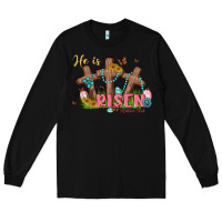 Black he is risen Long Sleeve Tee - MaliasSmallBusiness