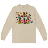 Mushroom he is risen Long Sleeve Tee - MaliasSmallBusiness