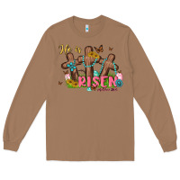 Toasted Coconut he is risen Long Sleeve Tee - MaliasSmallBusiness