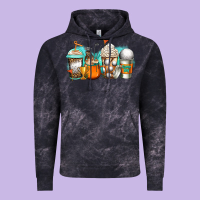 Golf Coffee Cups Vintage Hoodie Designed By Jasminsmagicworld
