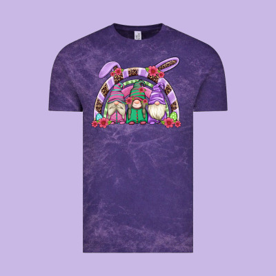 Easter Gnomes Rainbow Vintage Tee Designed By Artiststas