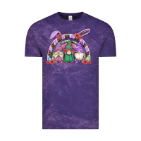 Cloud Purple easter gnomes rainbow Vintage Tee - Artiststas