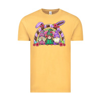 Vintage Mustard easter gnomes rainbow Vintage Tee - Artiststas