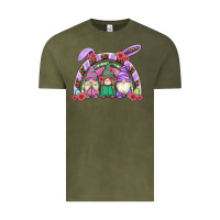 Vintage Olive easter gnomes rainbow Vintage Tee - Artiststas