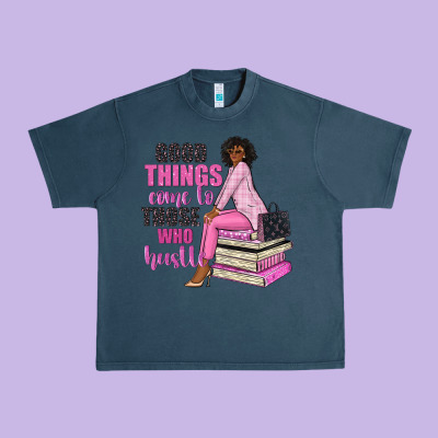 Good Things Come To Those Who Hustle Urban Heavy Tee Designed By Nancycooperartshop
