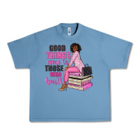 Pebble Blue good things come to those who hustle Urban Heavy Tee - NancyCooperArtShop