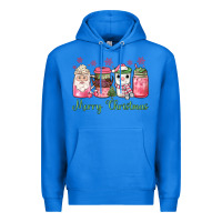 True Royal pink  merry christmas coffee Premium Hoodie - JahusDesignShop