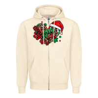 Sandshell santa paws christmas heart Zipper Hoodie - MaliasSmallBusiness