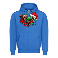 True Royal santa paws christmas heart Zipper Hoodie - MaliasSmallBusiness