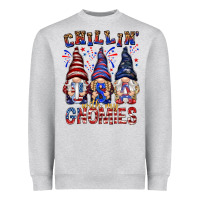 Chilling With My Gnomies With Usa Heavyweight Sweatshirt | Teevron