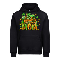 Black Lucky Mom  St. Patrick's Day Urban Hoodie - CowGirlArtShop