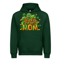 Forest Green Lucky Mom  St. Patrick's Day Urban Hoodie - CowGirlArtShop