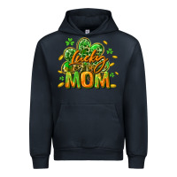 Navy Lucky Mom  St. Patrick's Day Urban Hoodie - CowGirlArtShop