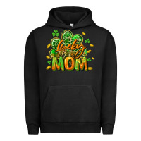 Pigment Black Lucky Mom  St. Patrick's Day Urban Hoodie - CowGirlArtShop