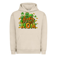 Pigment French Oak Lucky Mom  St. Patrick's Day Urban Hoodie - CowGirlArtShop