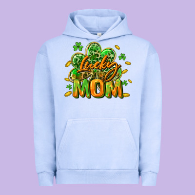 Lucky Mom  St. Patrick's Day Urban Hoodie Designed By Cowgirlartshop