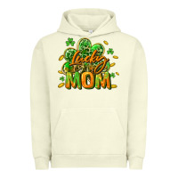 Pigment Pistachio Lucky Mom  St. Patrick's Day Urban Hoodie - CowGirlArtShop