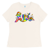 Bone pride ribbon Ladies Tee - Zillion Design Studio