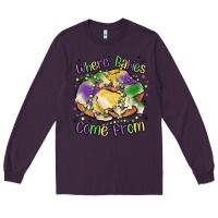 Plum where babies come from Long Sleeve Tee - MaliasSmallBusiness