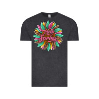Vintage Black hello spring sunflower Vintage Tee - Artiststas