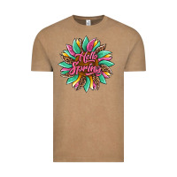 Vintage Coffee hello spring sunflower Vintage Tee - Artiststas