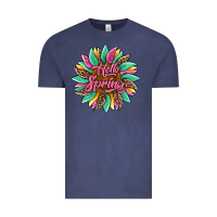 Vintage Denim hello spring sunflower Vintage Tee - Artiststas