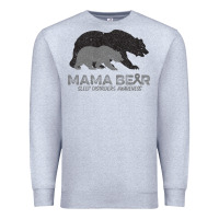 Heather Grey Mama Bear Sleep Disorders Awareness Premium Sweatshirt - Bettercallsaul