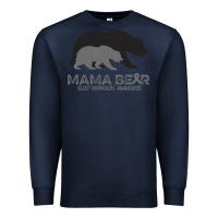 Navy Mama Bear Sleep Disorders Awareness Premium Sweatshirt - Bettercallsaul