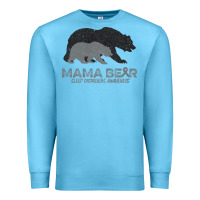 Ocean Blue Mama Bear Sleep Disorders Awareness Premium Sweatshirt - Bettercallsaul