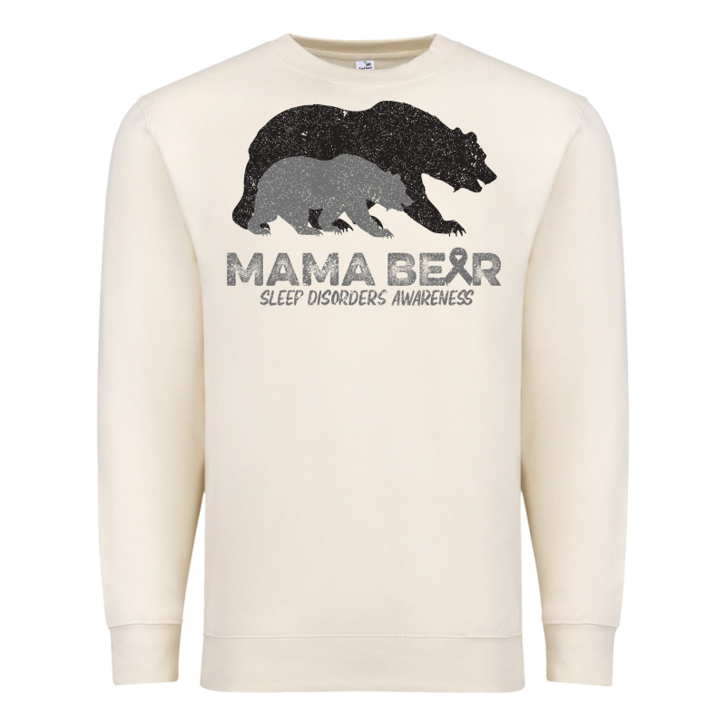 Mama Bear Sleep Disorders Awareness Premium Sweatshirt by Bettercallsaul | Teevron