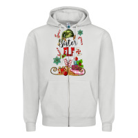 Dove Grey sister elf Zipper Hoodie - MaliasSmallBusiness