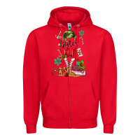 Red sister elf Zipper Hoodie - MaliasSmallBusiness