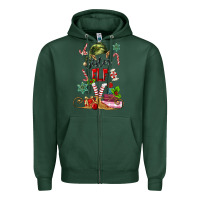 Sports Green sister elf Zipper Hoodie - MaliasSmallBusiness
