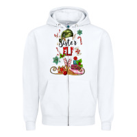 White sister elf Zipper Hoodie - MaliasSmallBusiness