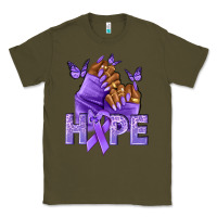 Army Green hope lavender ribbon all cancers Classic Tee - NancyCooperArtShop