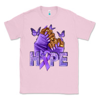 Bubblegum Pink hope lavender ribbon all cancers Classic Tee - NancyCooperArtShop