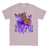 Lilac hope lavender ribbon all cancers Classic Tee - NancyCooperArtShop