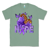 Sage hope lavender ribbon all cancers Classic Tee - NancyCooperArtShop