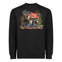 Black chill the fourth out cows 4th july america Heavyweight Sweatshirt - NancyCooperArtShop