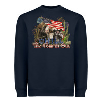 Navy chill the fourth out cows 4th july america Heavyweight Sweatshirt - NancyCooperArtShop