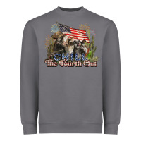 Storm chill the fourth out cows 4th july america Heavyweight Sweatshirt - NancyCooperArtShop